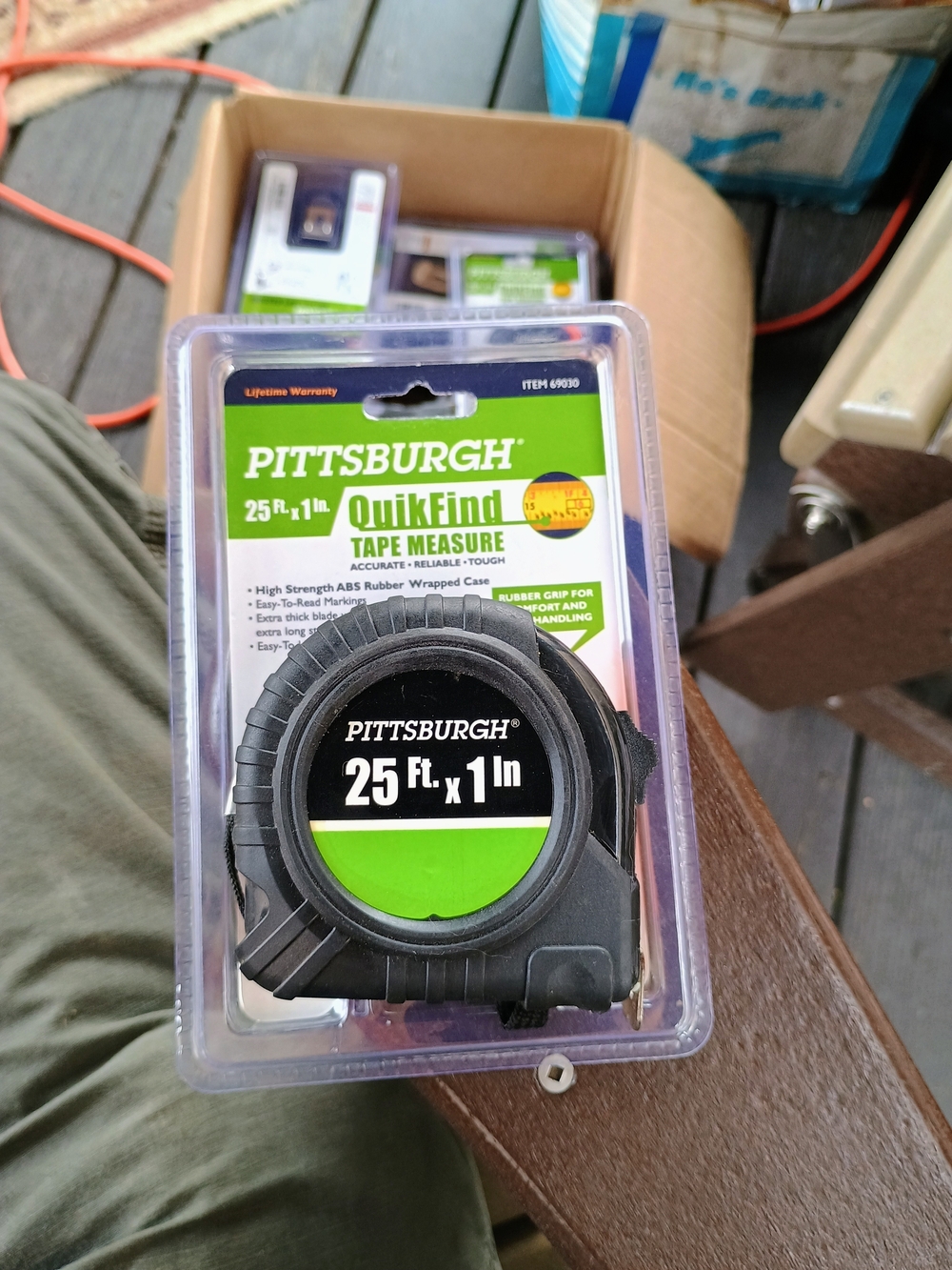 Bundle 3 Pittsburgh 25 ft x 1 in QuikFind Tape Measure -
